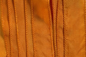 SILKY Ribbon - Bundle of 10 Strands Color: 63-BURNT ORANGE