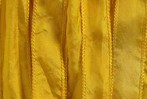 SILKY Ribbon - Bundle of 10 Strands Color: 7-GOLD MUSTARD
