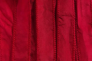 SILKY Ribbon - Bundle of 10 Strands Color: 8-XMAS RED