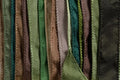 SILKY Ribbon Mix - Bundle of 25 Mixed Strands Color: EARTH GREEN