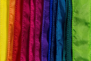 SILKY Ribbon Mix - Bundle of 25 Mixed Strands Color: BRIGHT