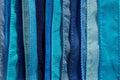 SILKY Ribbon Mix - Bundle of 25 Mixed Strands Color: BLUE
