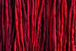 SILK String Mix - Bundle of 50 Mixed Strands Color: RED
