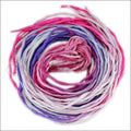 Hand-Dyed SILK STRING - HOT PINK PASSION - bundle of 10