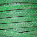 Ltd Edition LEATHER 10mm Flat - Lime Silver - 1 meter