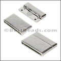 30mm flat ACRYLIC magnet CHROME - 10 clasps