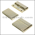 30mm flat ACRYLIC magnet GOLD - 10 clasps