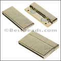 40mm flat ACRYLIC magnet GOLD - 10 clasps