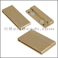 40mm flat ACRYLIC magnet MATTE GOLD - 10 clasps