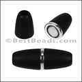 5mm round ACRYLIC magnet S.L. MATTE BLACK - 10 clasps