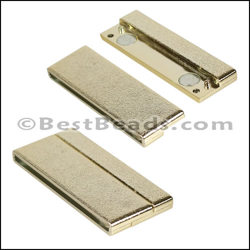 50mm flat ACRYLIC magnet GOLD - 5 clasps