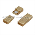 5mm flat ACRYLIC magnet MATTE GOLD - 10 clasps