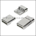 10mm flat ACRYLIC magnet CHROME - 10 clasps