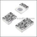 10mm flat ACRYLIC PATTERN magnet STYLE 4 - 10 clasps