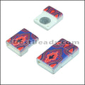 10mm flat ACRYLIC PATTERN magnet STYLE 6 - 10 clasps