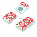 10mm flat ACRYLIC PATTERN magnet STYLE 8 - 10 clasps
