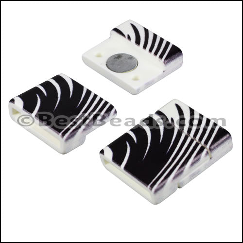 15mm flat ACRYLIC PATTERN magnet STYLE 2 - 10 clasps
