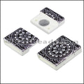 15mm flat ACRYLIC PATTERN magnet STYLE 3 - 10 clasps