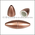 1mm round ACRYLIC magnet COPPER - 10 clasps