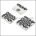 20mm flat ACRYLIC PATTERN magnet STYLE 1 - 10 clasps