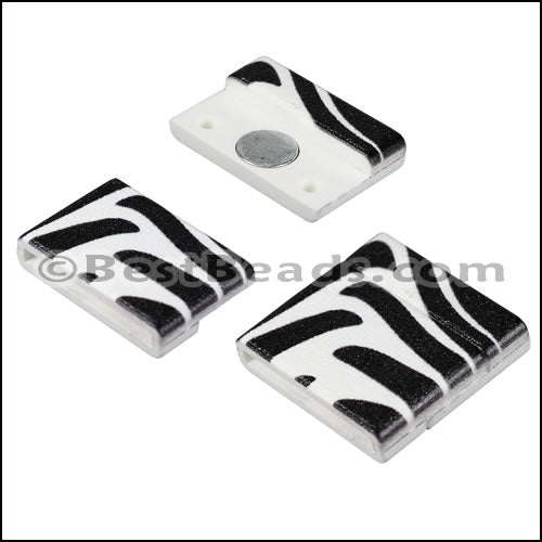 20mm flat ACRYLIC PATTERN magnet STYLE 2 - 10 clasps