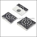 20mm flat ACRYLIC PATTERN magnet STYLE 3 - 10 clasps