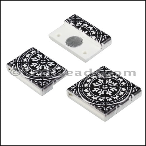 20mm flat ACRYLIC PATTERN magnet STYLE 3 - 10 clasps