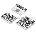 20mm flat ACRYLIC PATTERN magnet STYLE 4 - 10 clasps