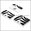 25mm flat ACRYLIC PATTERN magnet STYLE 2 - 10 clasps
