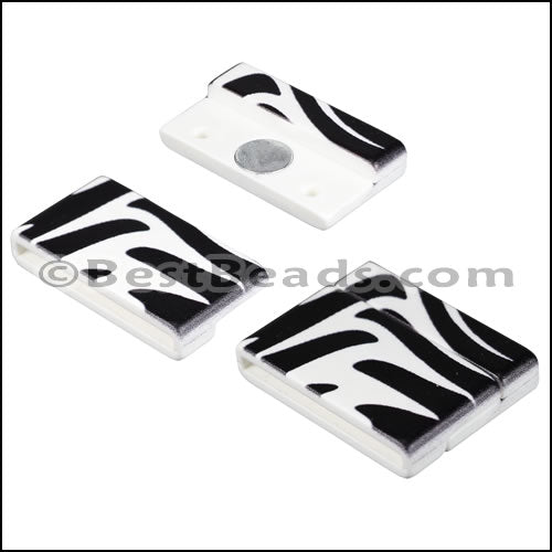 25mm flat ACRYLIC PATTERN magnet STYLE 2 - 10 clasps