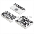 25mm flat ACRYLIC PATTERN magnet STYLE 4 - 10 clasps