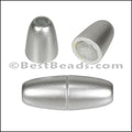 3mm round ACRYLIC magnet MATTE SILVER - 10 clasps