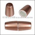6mm round ACRYLIC magnet COPPER - 10 clasps