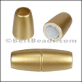 6mm round ACRYLIC magnet MATTE GOLD - 10 clasps