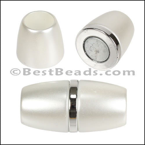10mm round ACRYLIC magnet S.L. PEARL - 5 clasps