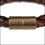 10mm round ACRYLIC magnet CYL MATTE BLACK - 10 clasps