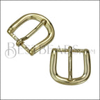 20mm Flat BASIC ROUNDED Buckle OLD GOLD - 10 pcs
