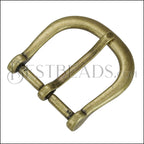 30mm Flat CLASSIC BULKY Buckle ANT BRASS - 10 pcs