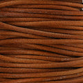 3mm round Indian leather - orange - 25m SPOOL