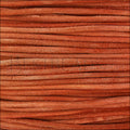 3mm round SUEDE Euro leather ORANGE - meter