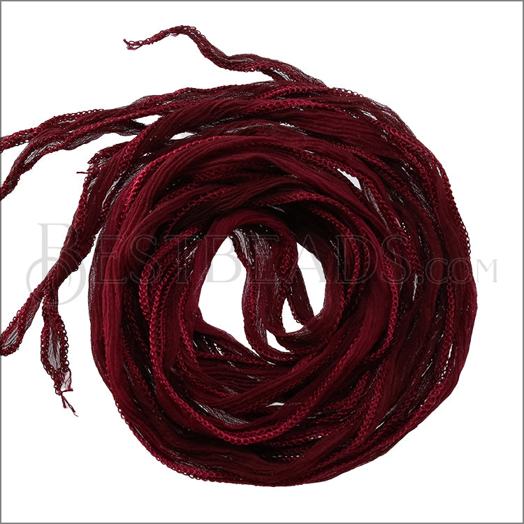 FAIRY ribbon - Bundle of 10 Strands Color: 5-BORDEAUX