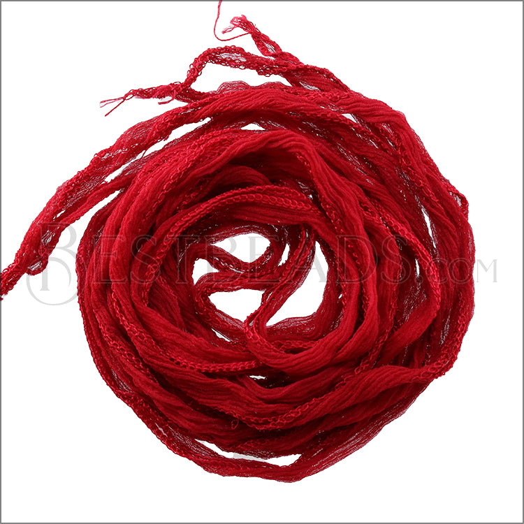 FAIRY ribbon - Bundle of 10 Strands Color: 8-XMAS RED