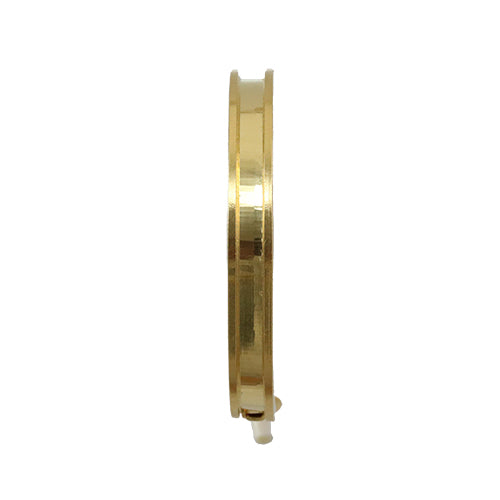3mm Flat GLUE - IN HOOP EARRING GOLD - one pair (2 pcs)