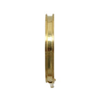 3mm Flat GLUE - IN HOOP EARRING GOLD - one pair (2 pcs)