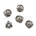 2mm round ORBIT Bead ANT SILVER - 10 pcs