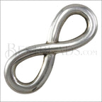 multi INFINITY slider ANT SILVER - 10 pcs