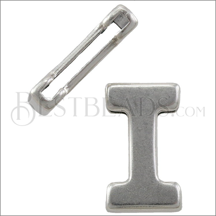 20mm flat I spacer ANT SILVER - 10 pcs