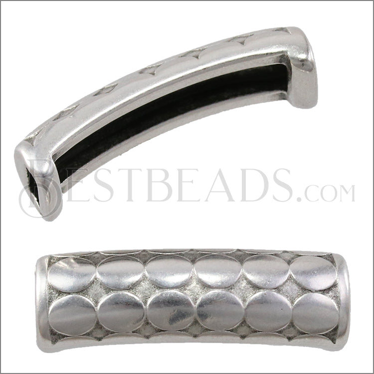 5mm flat CANDY DOTS spacer ANT SILVER - 10 pcs