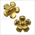 3mm flat DAISY slider SHINY GOLD - 10 pcs