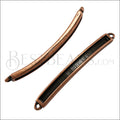 3mm flat ID BAR slider ANT COPPER - 10 pcs